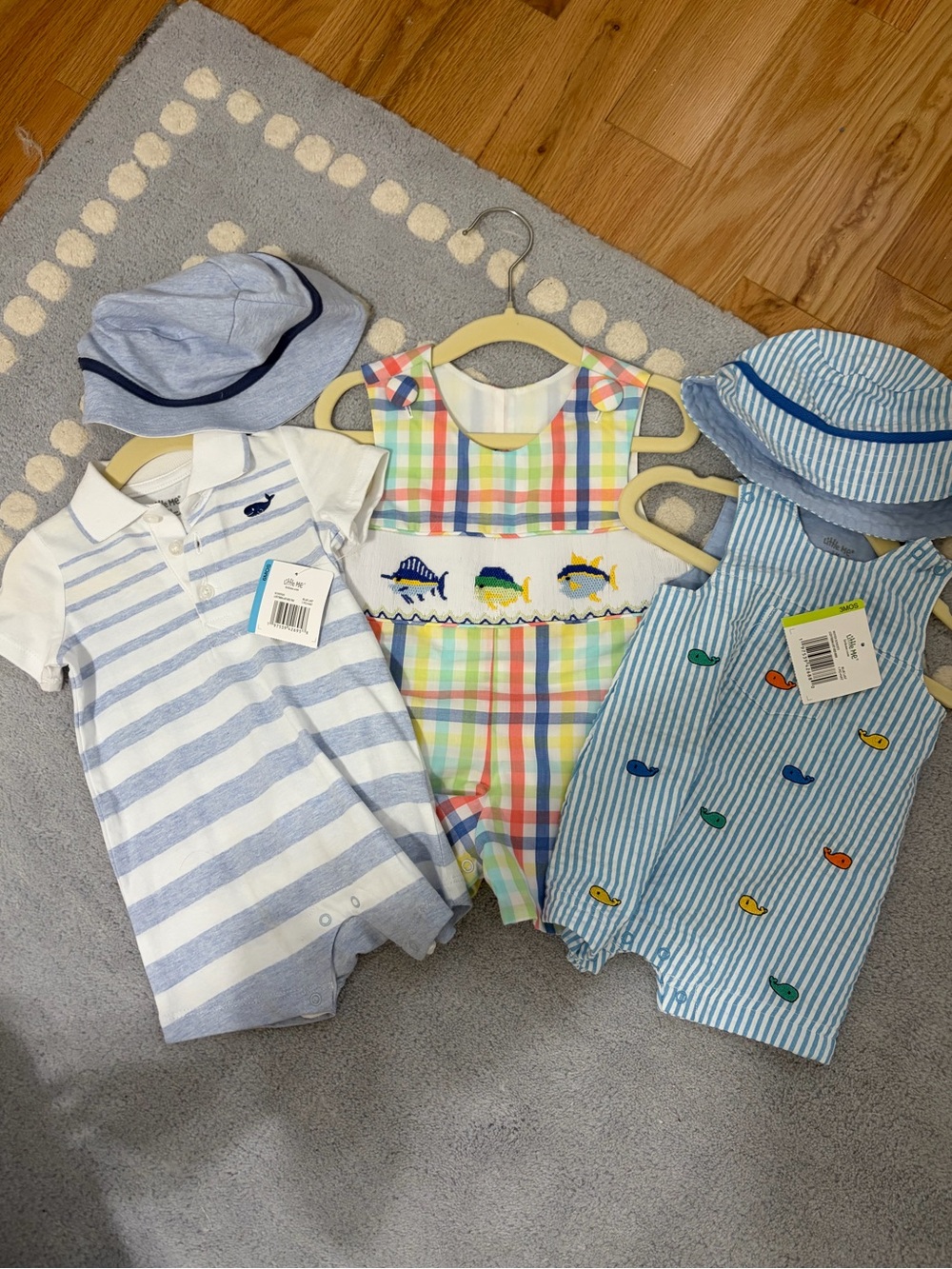Bundle - Stitchy Fish 6M, Little Me NWT 3M, Little Me NWT 6M